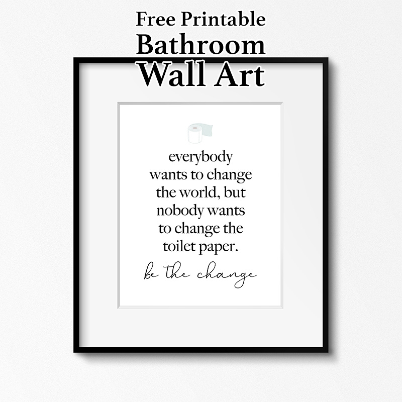 Free Printable Bathroom Wall Art The Cottage Market