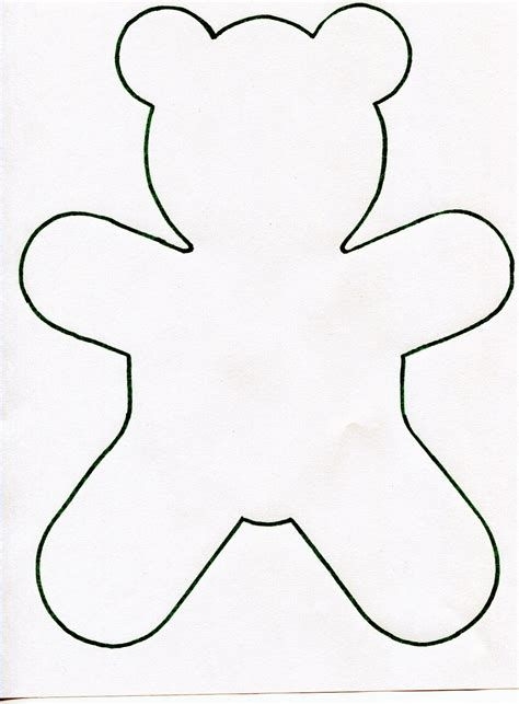 Free Printable Bear Pattern Template