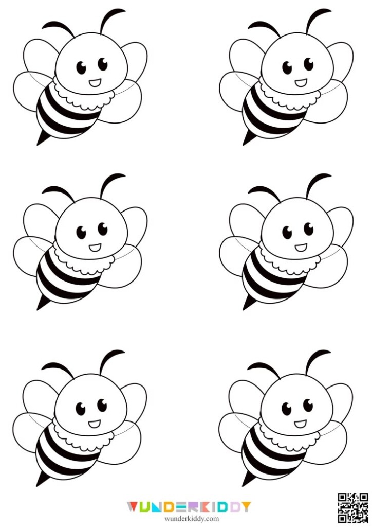 Free Printable Bee Template For Kindergarten Craft Develop 