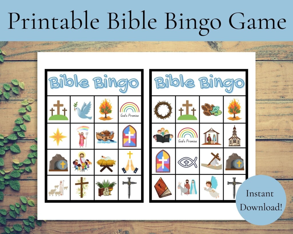 Free Printable Bible Bingo Game For Kids