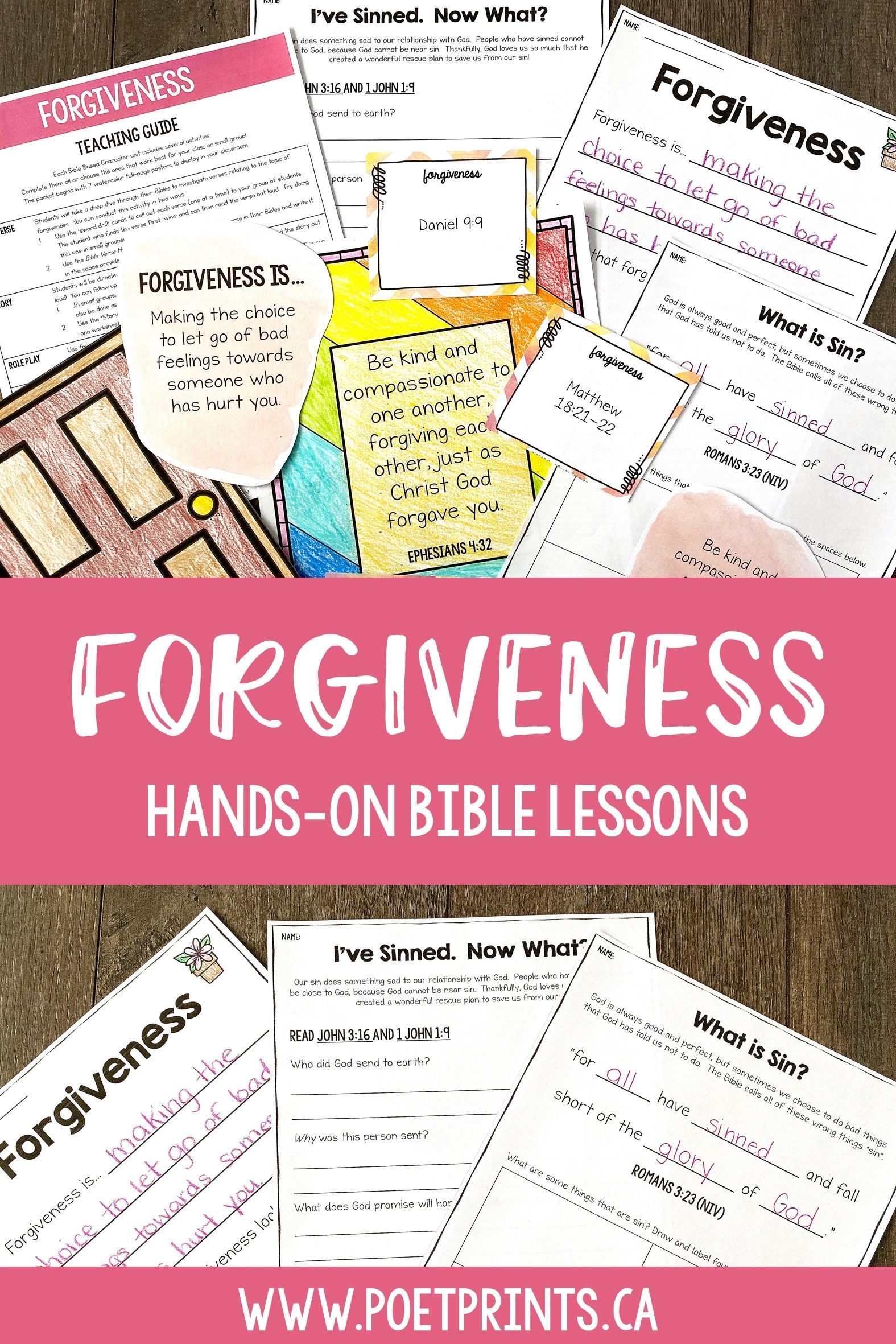 Free Printable Bible Study On Forgiveness Printable Word Searches