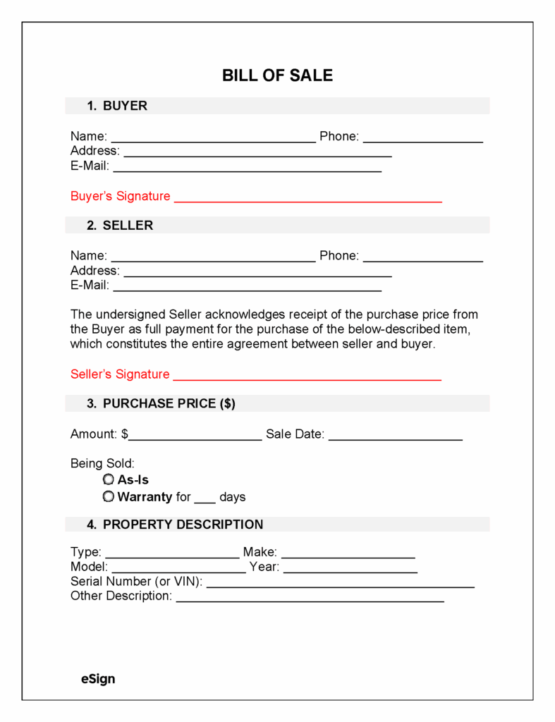 Free Printable Bill Of Sale As Is No Warranty Download Free Printable 