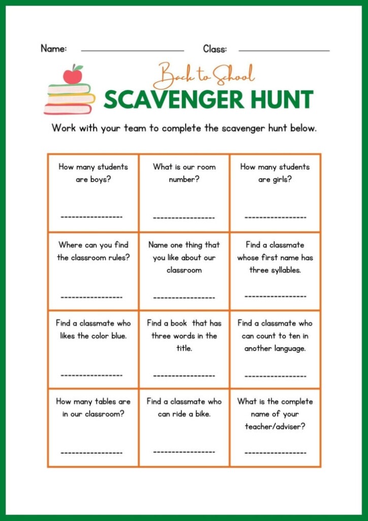 Free Printable Blank Scavenger Hunt Template Printable Templates