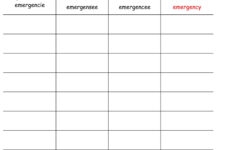 Free Printable Blank Spelling Worksheets Printable Worksheets