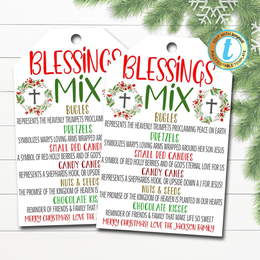 Free Printable Blessing Mix Printable Tags