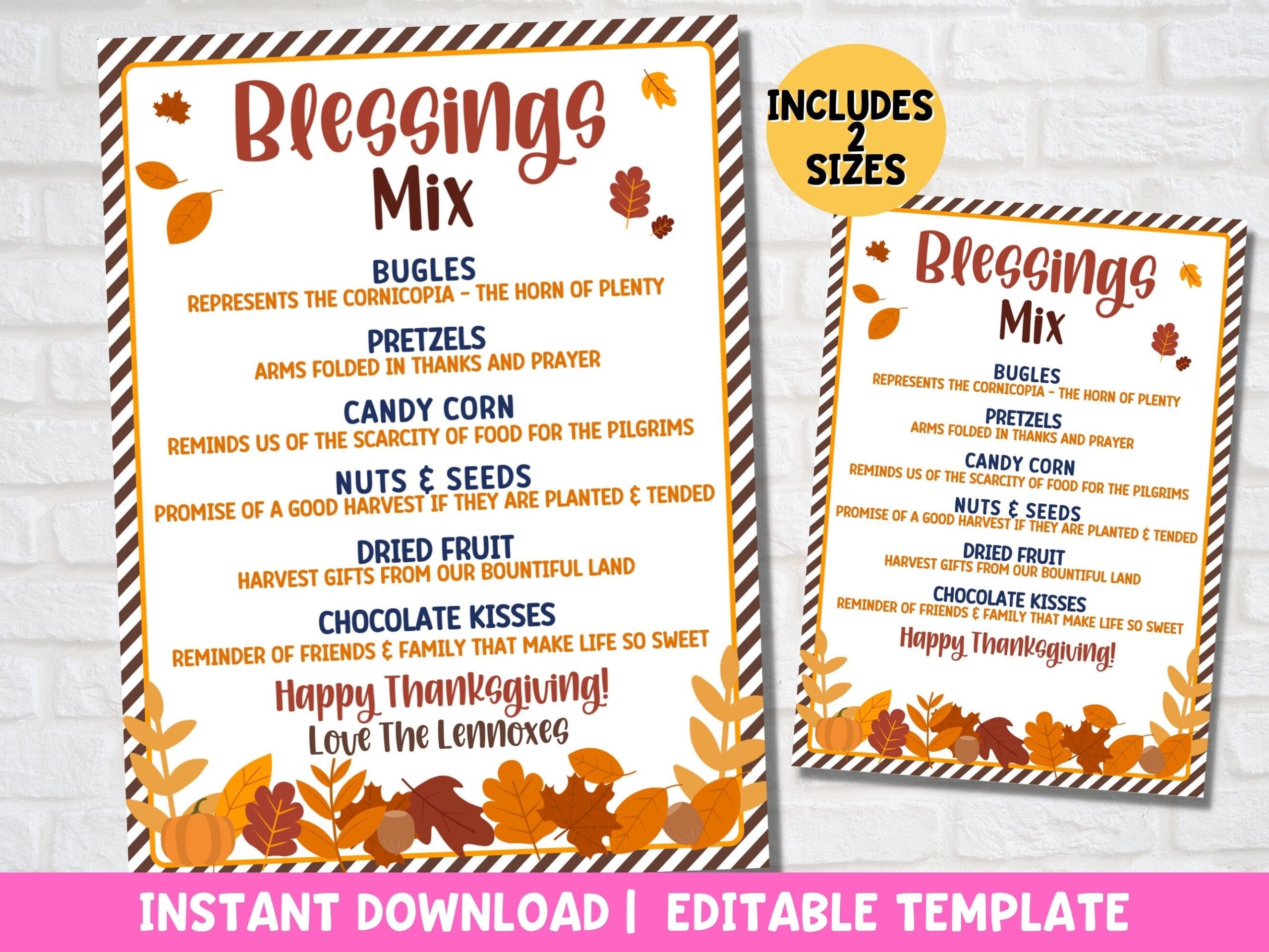 Free Printable Blessing Mix Printable Tags Free Printable
