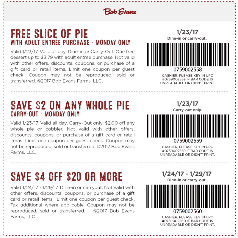 Free Printable Bob Evans Coupons Free Templates Printable