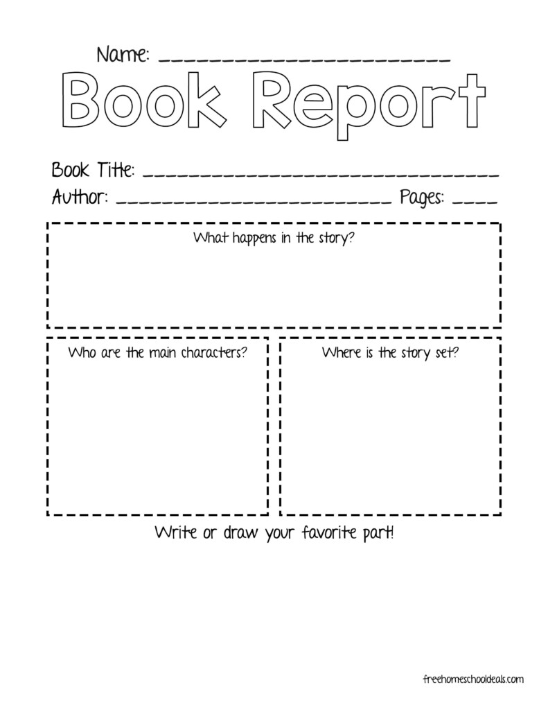 Free Printable Book Report Templates For 2nd Grade Guadalupe Robinson 