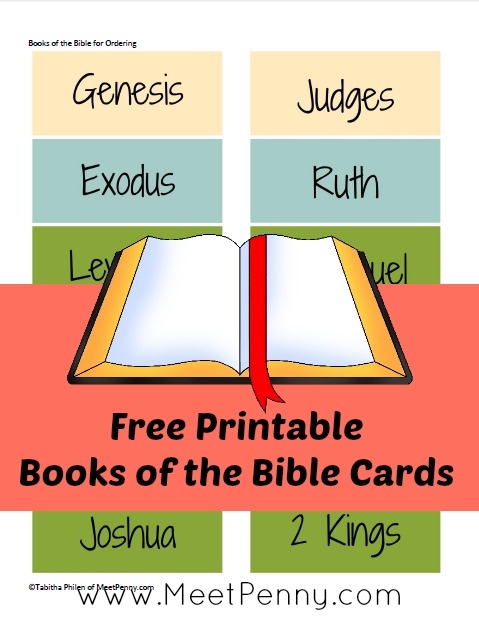 Free Printable Books Of The Bible Ordering Cards