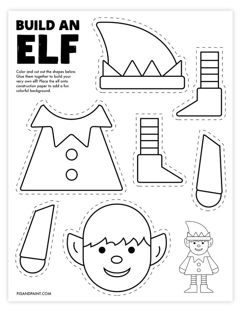 Free Printable Build An Elf Craft Artofit