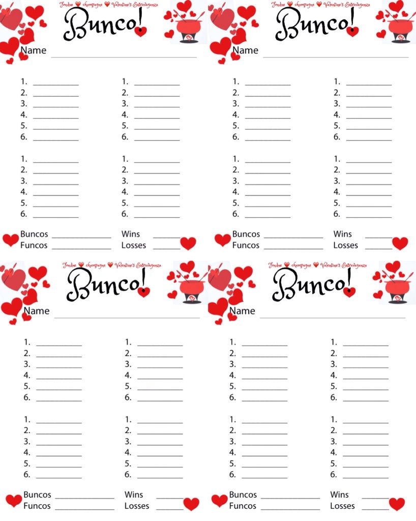 Free Printable Bunco Score Sheets Spring Mackenzie Kingsley