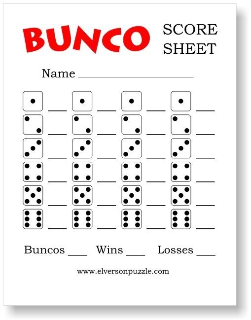 Free Printable Bunco Score Sheets Spring Printable New Year Banners