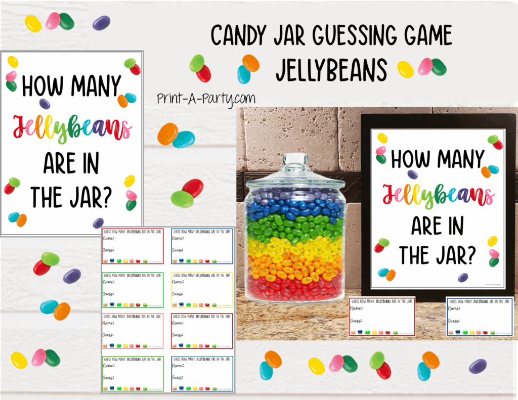 Free Printable Candy Guessing Game Template Printable Sight Words List