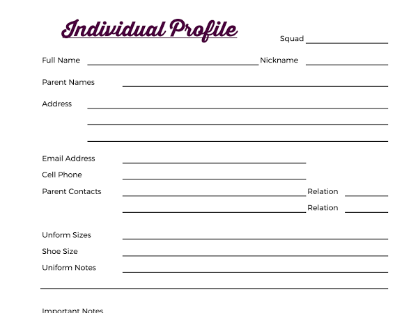 Free Printable Cheer Coach Binder Printables Templates Online