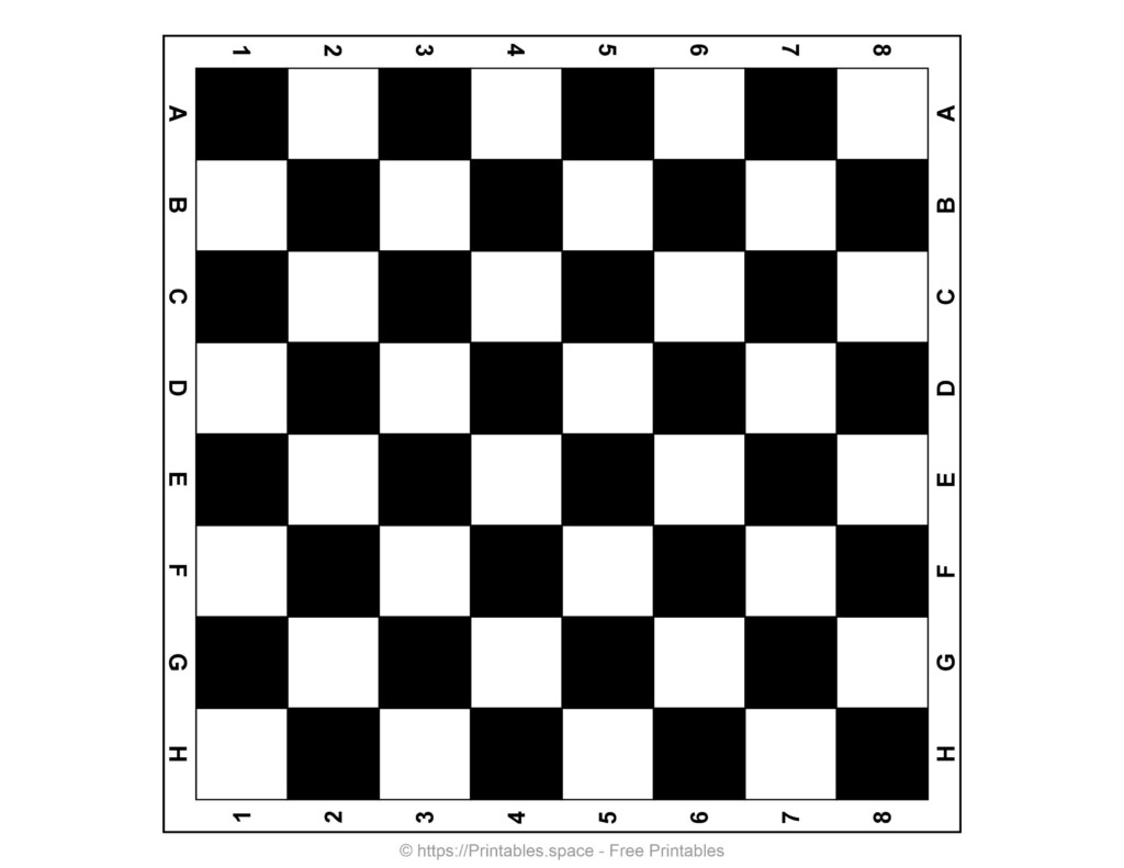 Free Printable Chess Board Paper Chess Set Free Printables