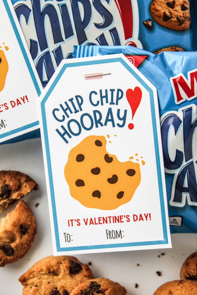 Free Printable Chip Chip Hooray Valentine Tags Baking You Happier