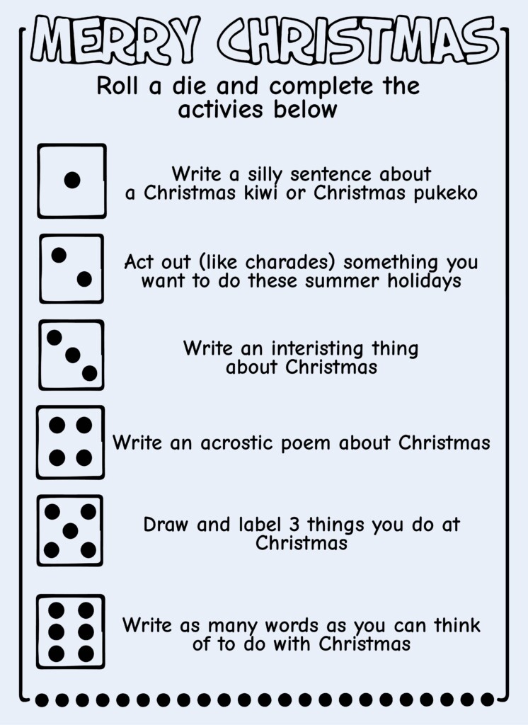 Free Printable Christmas Activities Kids