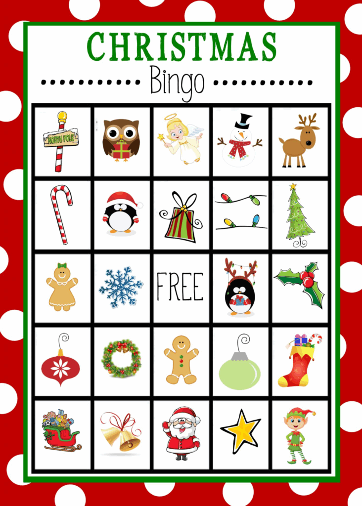 Free Printable Christmas Bingo Game Kerstbingo Kerst Printable 
