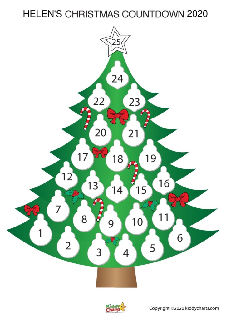 Free Printable Christmas Countdown Calendar Megan May