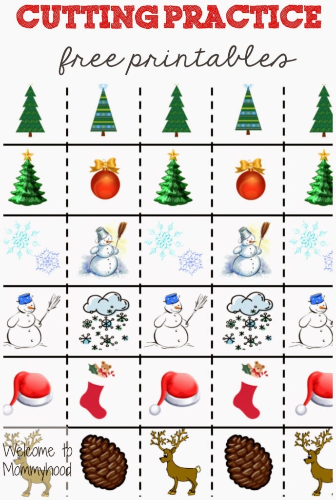 Free Printable Christmas Cutting Activities Free Templates Printable