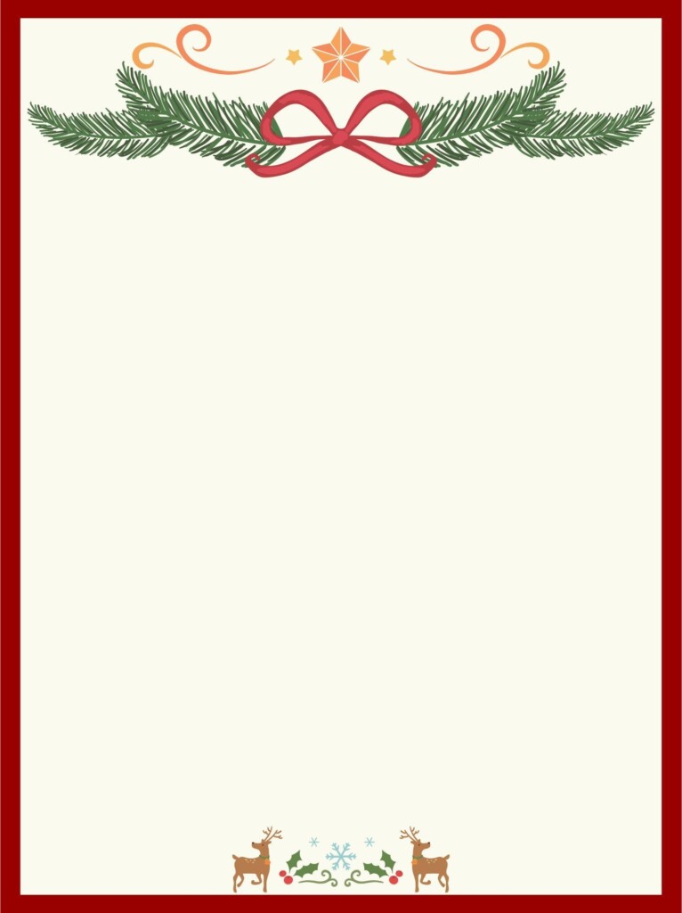 Free Printable Christmas Letterhead FREE Printable HQ