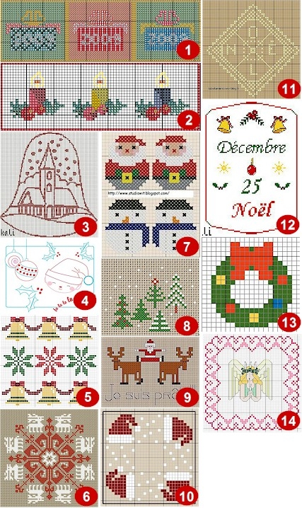 Free Printable Christmas Ornament Cross Stitch Patterns