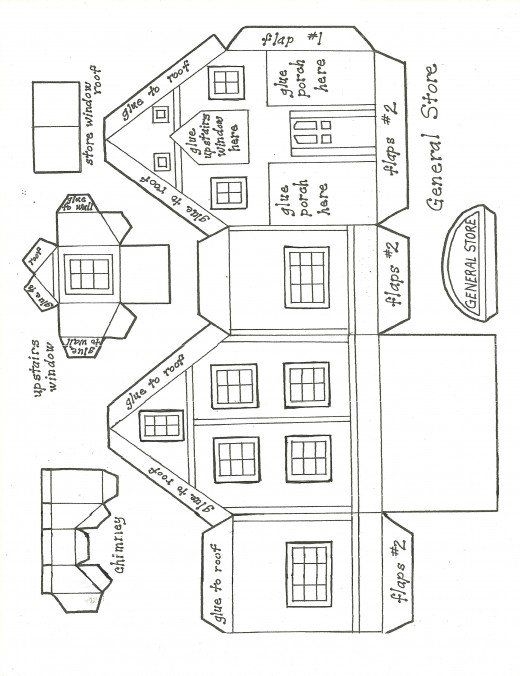 Free Printable Christmas Village Templates Printable Calendars AT A 