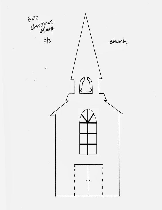 Free Printable Christmas Village Templates