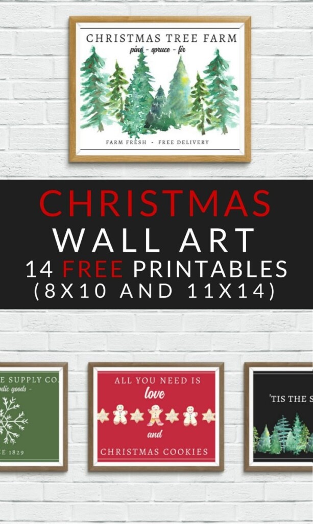 Free Printable Christmas Wall Art FREE Printable HQ