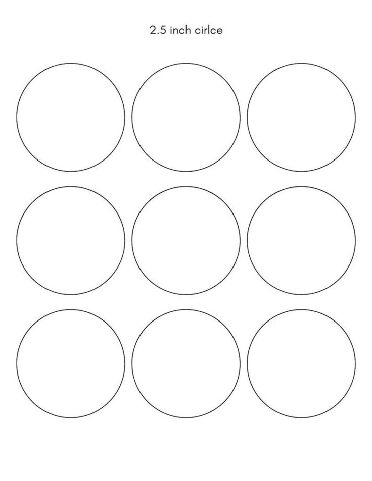 Free Printable Circle Templates For DIY Projects And Crafts