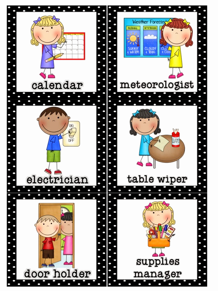 Free Printable Classroom Jobs For Preschool Printable Templates