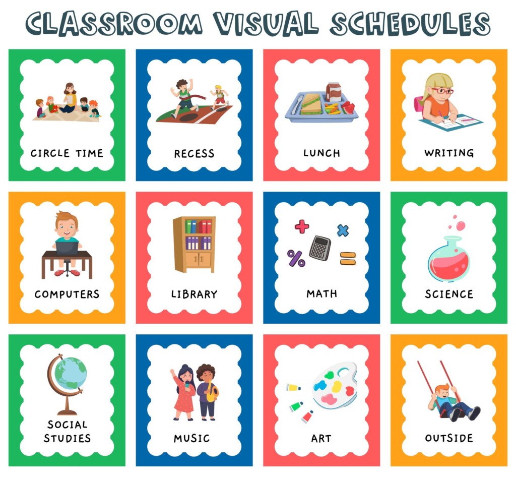 Free Printable Classroom Schedule Template Printable Forms Free Online