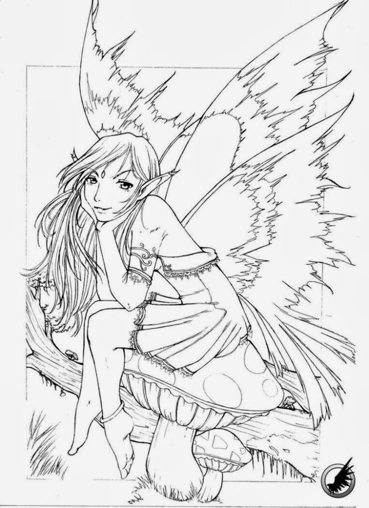Free Printable Coloring Pages Fairies Adults Free Printable