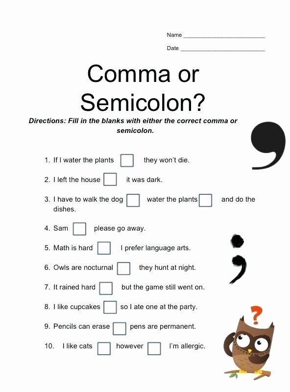 Free Printable Comma Worksheets AlphabetWorksheetsFree