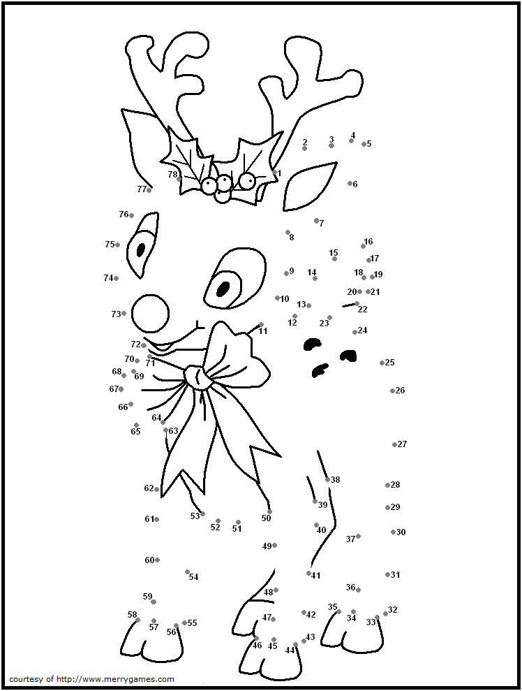 Free Printable Connect The Dots Christmas Worksheets 