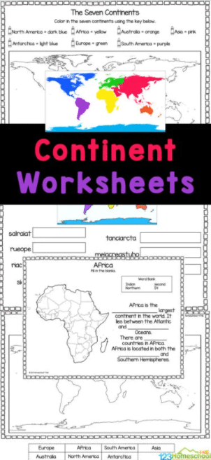 Free Printable Continent Worksheets Free Homeschool Deals