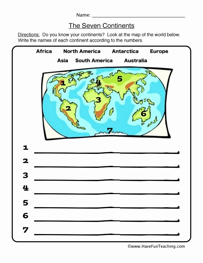 Free Printable Continent Worksheets Printable Calendars AT A GLANCE