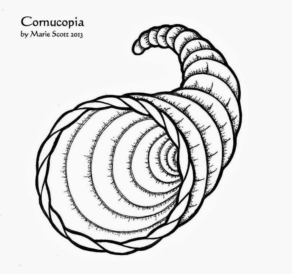 Free Printable Cornucopia Coloring Pages Coloring Home