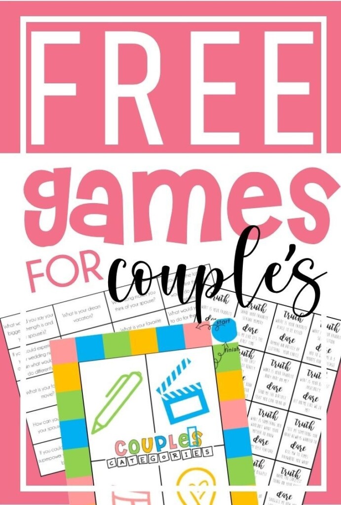 Free Printable Couples Games Printable Calendars AT A GLANCE