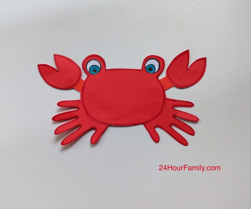 Free Printable Crab Template Crab Craft 24hourfamily