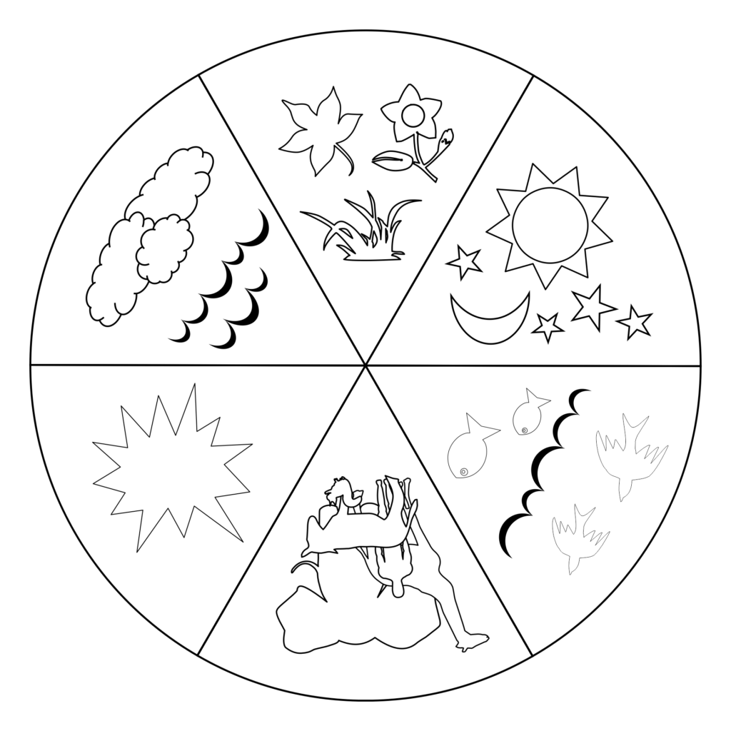Free Printable Creation Wheel Craft