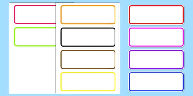 Free Printable Cubby Labels