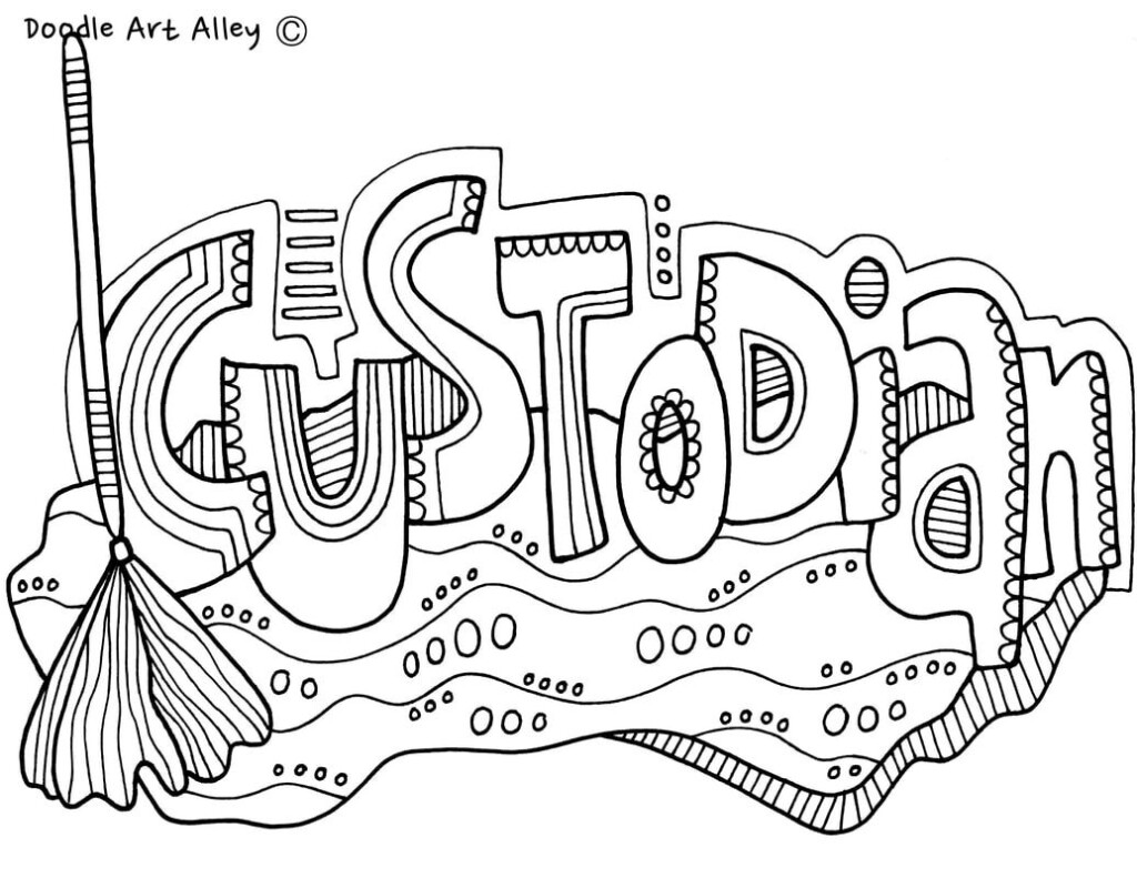 Free Printable Custodian Appreciation Day Coloring Pages Printable 