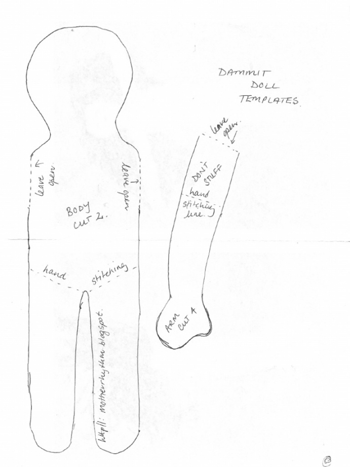 Free Printable Dammit Doll Pattern FREE Printable A Z
