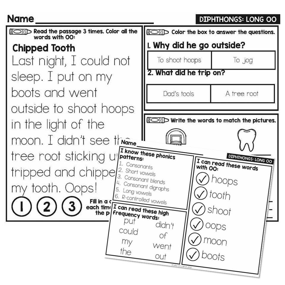Free Printable Decodable Reading Passages