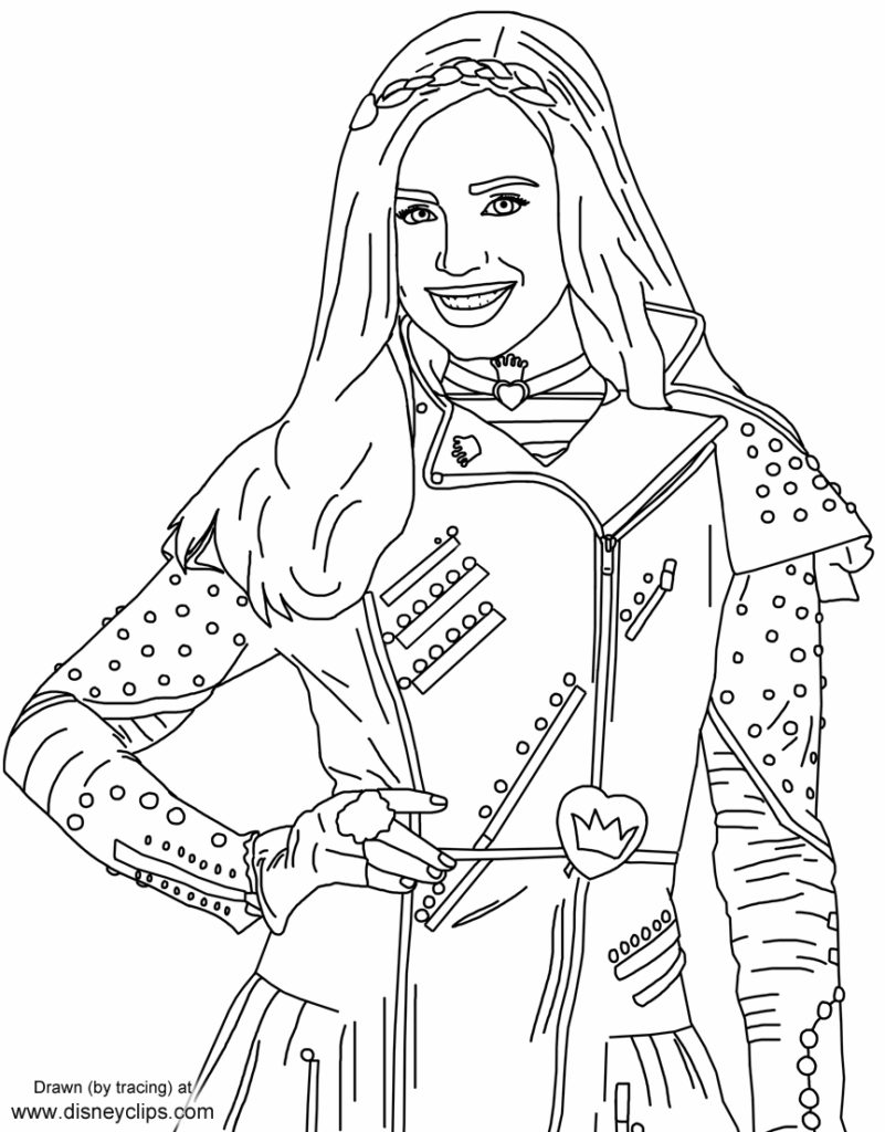 Free Printable Descendants Coloring Pages Free Printable