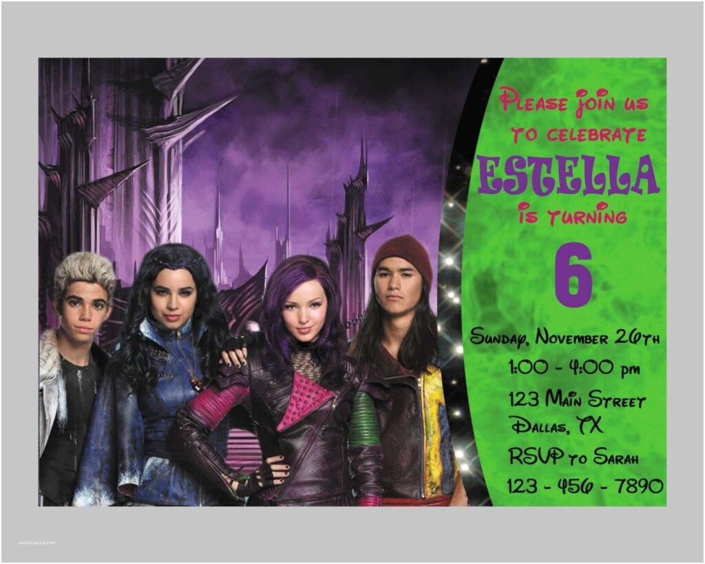 Free Printable Descendants Invitations Free Printable