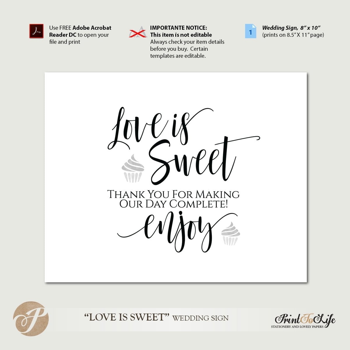 Free Printable Dessert Table Sign Free Printable