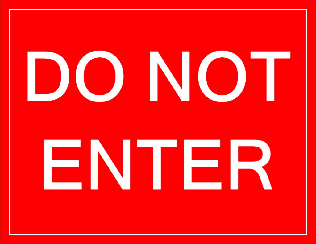Free Printable Do Not Enter Sign Printable Printable New Year Banners