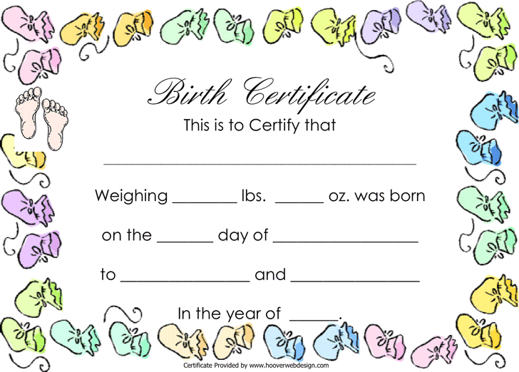 Free Printable Doll Birth Certificate Chadjaic